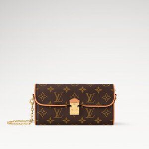 Louis Vuitton Monogram Camille Pochette Shoulder Bag Brown